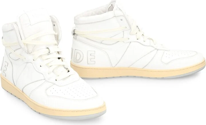 Rhecess Leather High-top Sneakers - Image 3