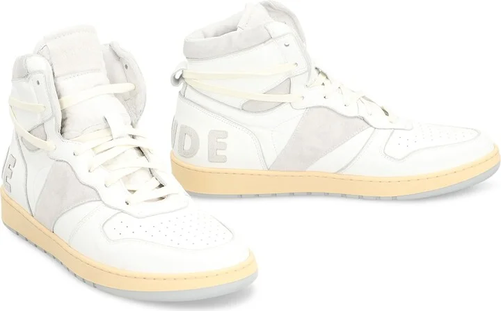 Rhecess Leather High-top Sneakers - Image 3