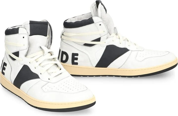 Rhecess Leather High-top Sneakers - Image 3