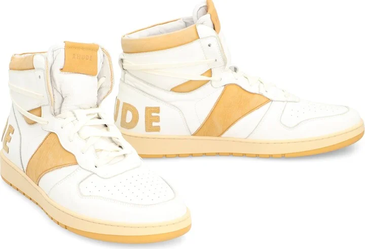 Rhecess Leather High-top Sneakers - Image 3