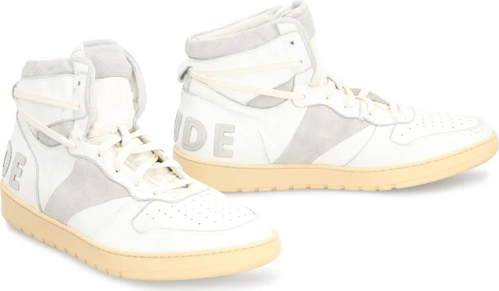 Rhecess Leather High-top Sneakers - Image 3