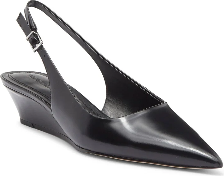 Rhianon Wedge Slingback Leather Pump