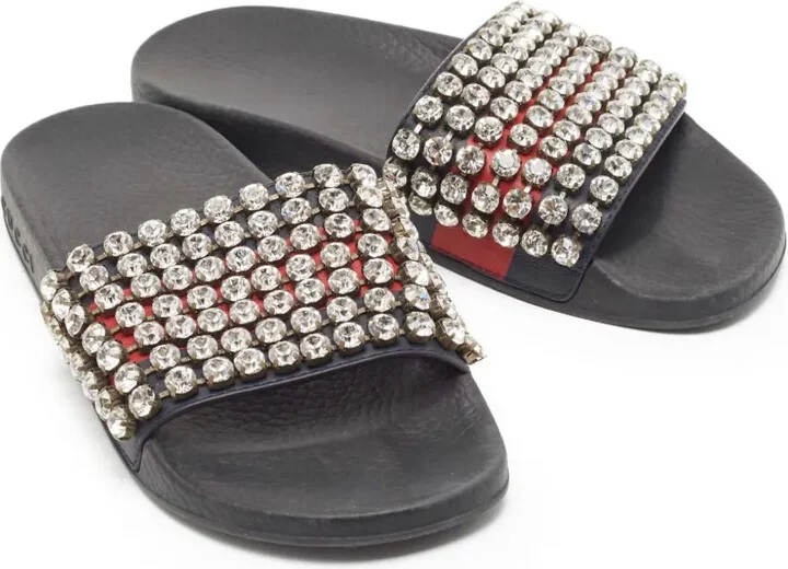 Rhinesone-Embellished Sandals - Image 2