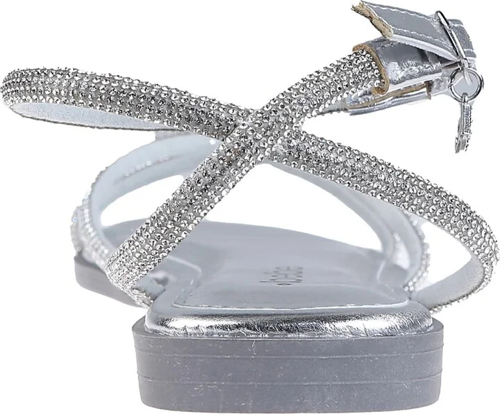 Rhinestone Ankle Strap Sandal - Image 3