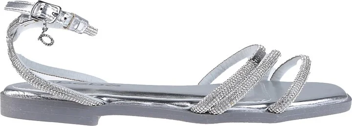 Rhinestone Ankle Strap Sandal - Image 4