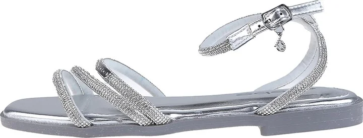 Rhinestone Ankle Strap Sandal - Image 8