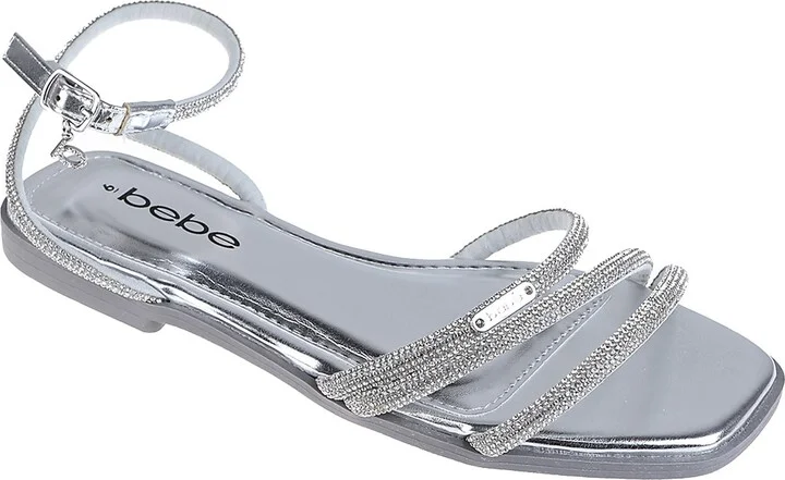 Rhinestone Ankle Strap Sandal