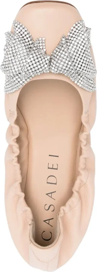 Rhinestone-Bow Ballerina Shoes - Image 4