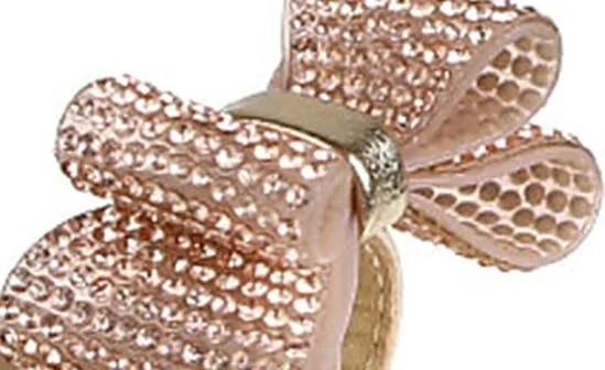 Rhinestone Bow Toe Post Sandal - Image 7