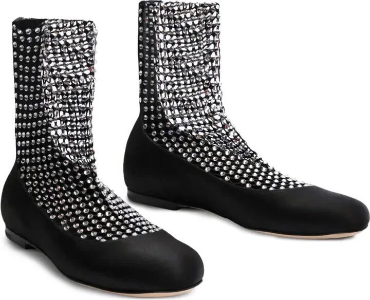 Rhinestone-Embellished Ballerina Shoes - Image 2