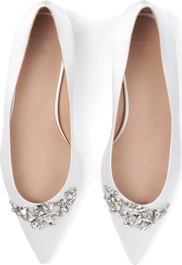 Rhinestone-Embellished Ballerina Shoes - Image 5