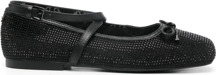 Rhinestone-Embellished Ballerina Shoes