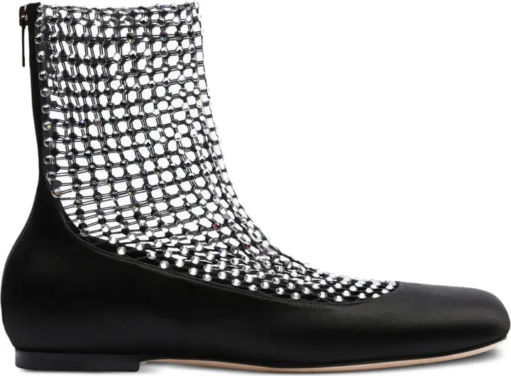 Rhinestone-Embellished Ballerina Shoes