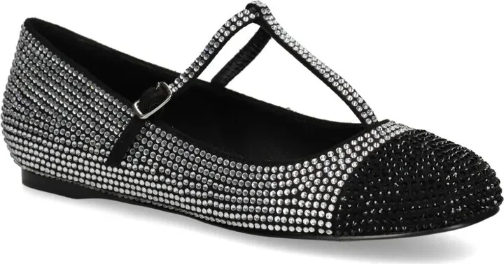 Rhinestone-Embellished Ballet Flats - Image 2