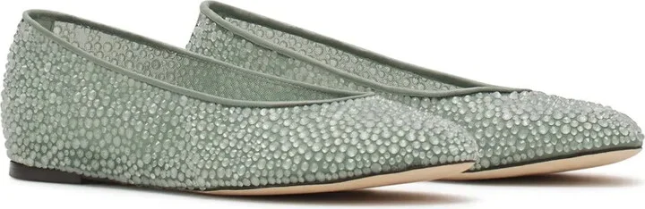 Rhinestone-Embellished Ballet Flats - Image 2