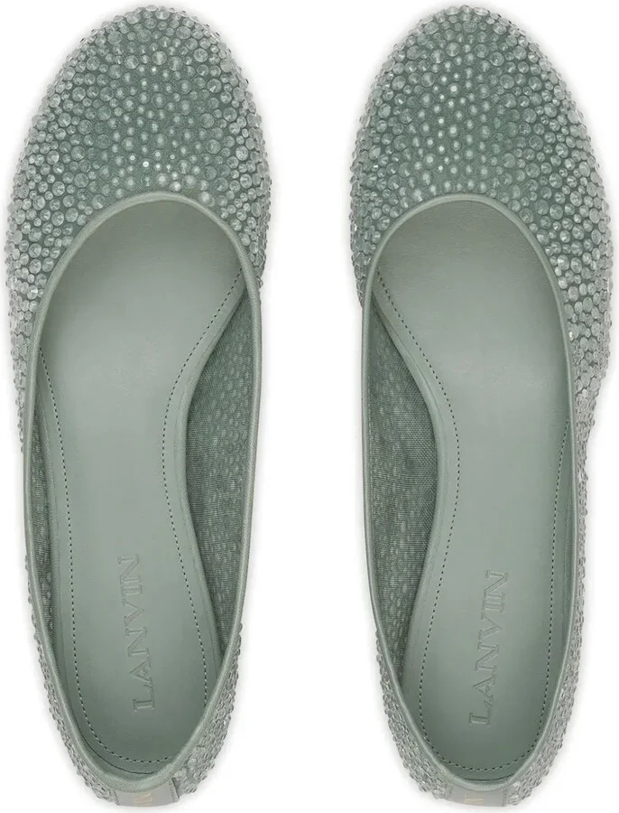 Rhinestone-Embellished Ballet Flats - Image 4