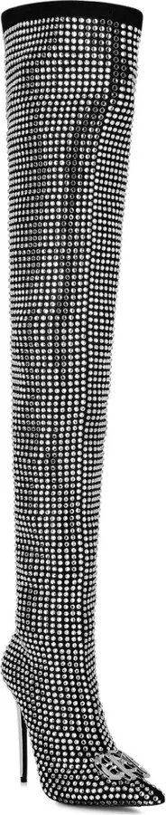Rhinestone-Embellished Boots - Image 2
