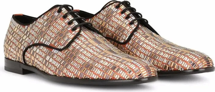 Rhinestone-Embellished Derby Shoes - Image 2