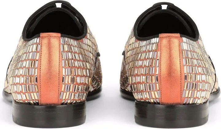 Rhinestone-Embellished Derby Shoes - Image 3