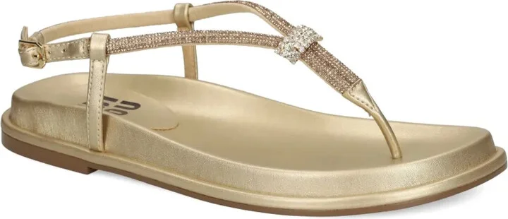 Rhinestone-Embellished Flat Sandals - Image 2