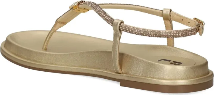Rhinestone-Embellished Flat Sandals - Image 4