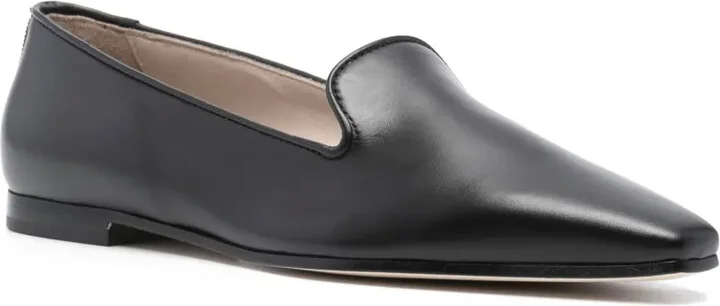 Rhinestone-Embellished Leather Loafers - Image 2