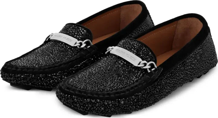 Rhinestone-Embellished Loafers - Image 3