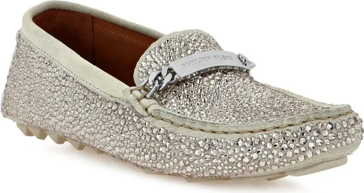 Rhinestone-Embellished Loafers - Image 2
