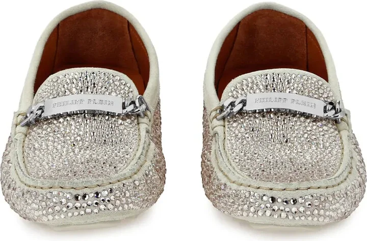 Rhinestone-Embellished Loafers - Image 3