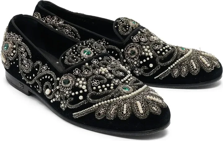Rhinestone-Embellished Loafers - Image 3