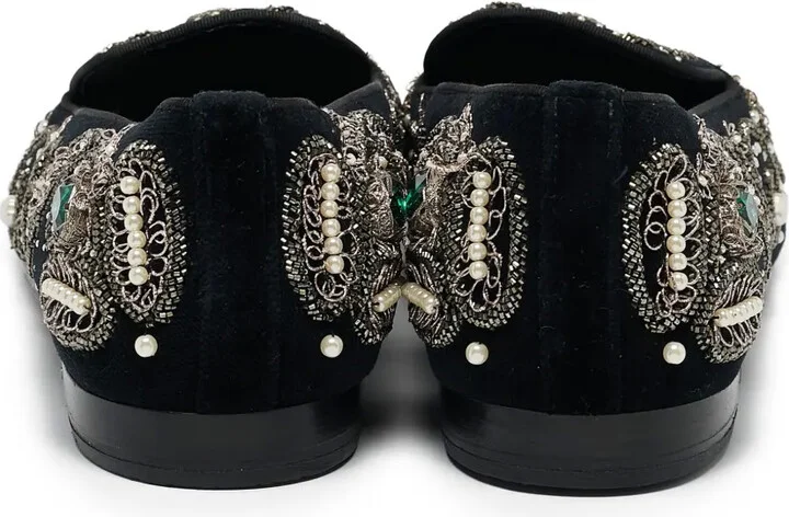 Rhinestone-Embellished Loafers - Image 4