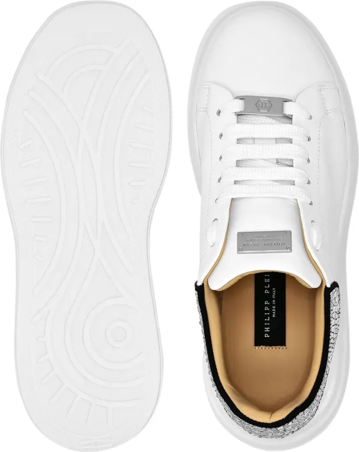 Rhinestone-Embellished Monogram Sneakers - Image 3