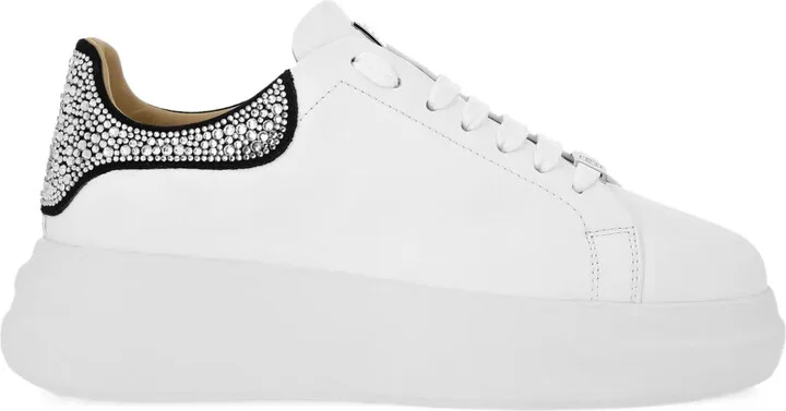 Rhinestone-Embellished Monogram Sneakers
