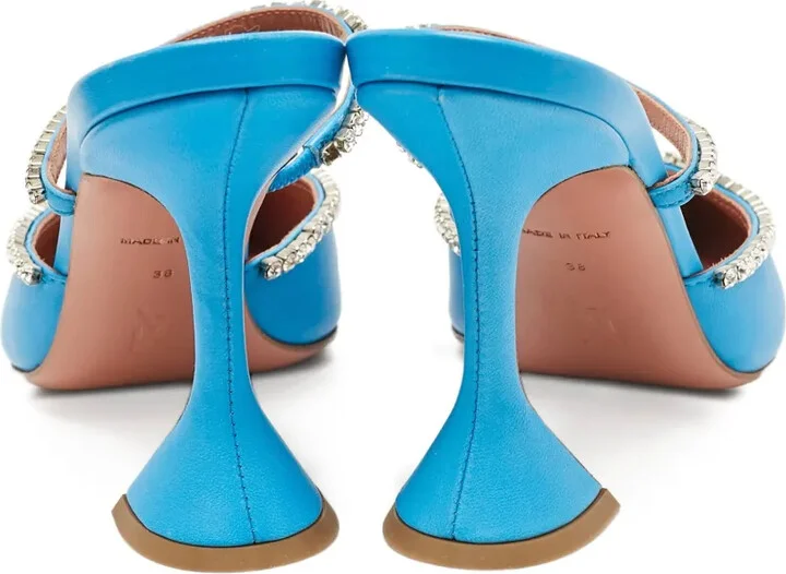 Rhinestone-Embellished Pointed Mules - Image 4