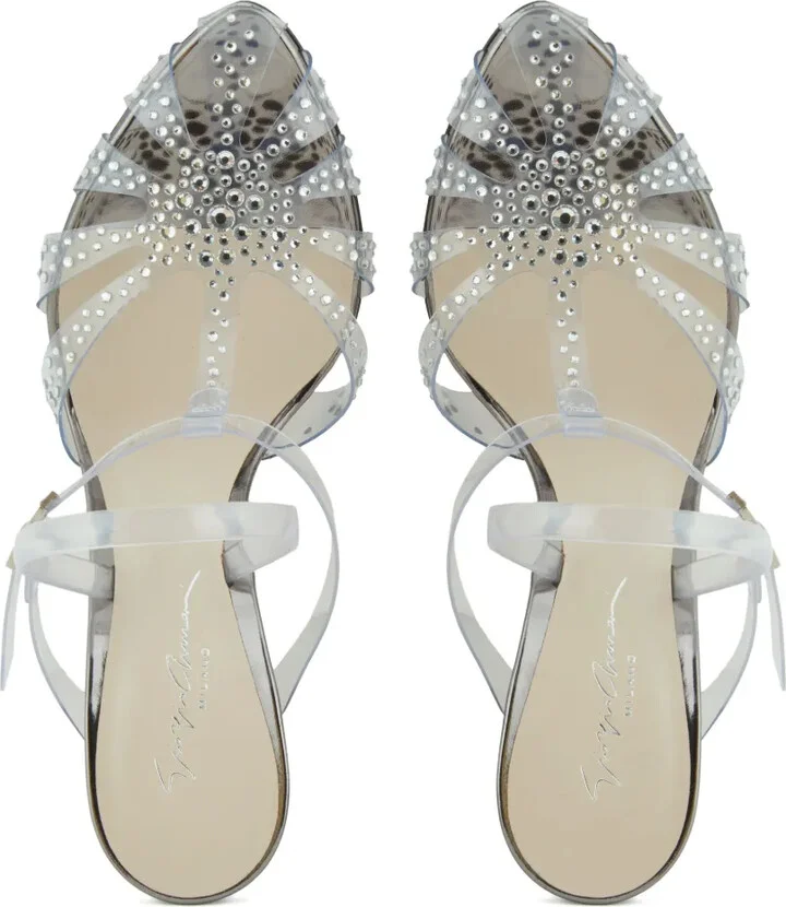 Rhinestone-Embellished Sandals - Image 4