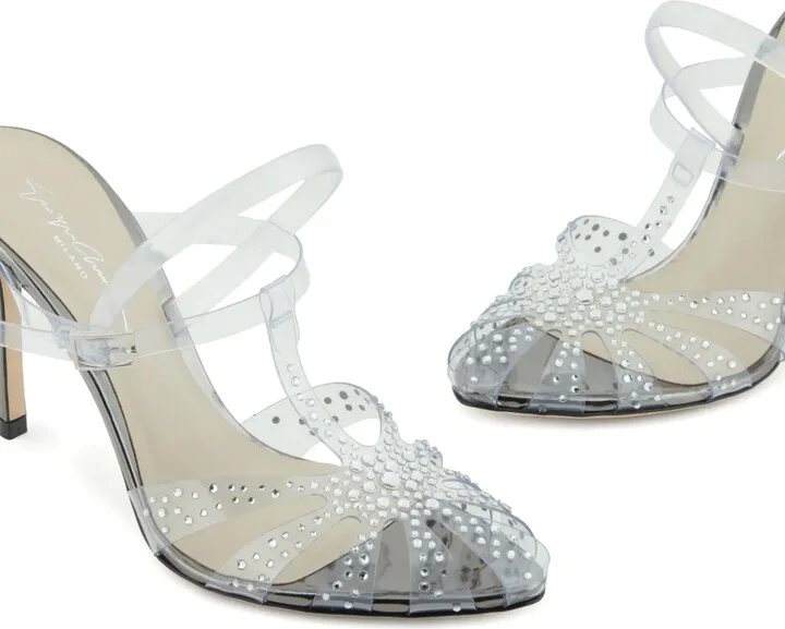 Rhinestone-Embellished Sandals - Image 5