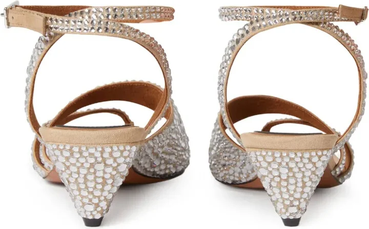 Rhinestone-Embellished Sandals - Image 3