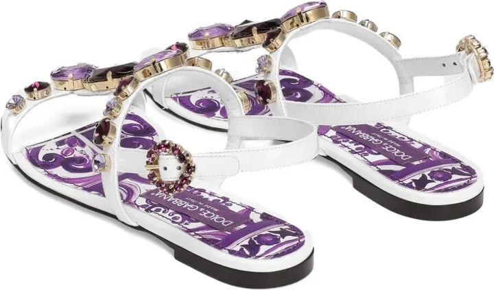 Rhinestone-Embellished Sandals - Image 3