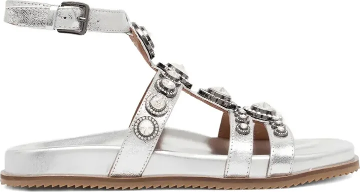 Rhinestone-Embellished Sandals