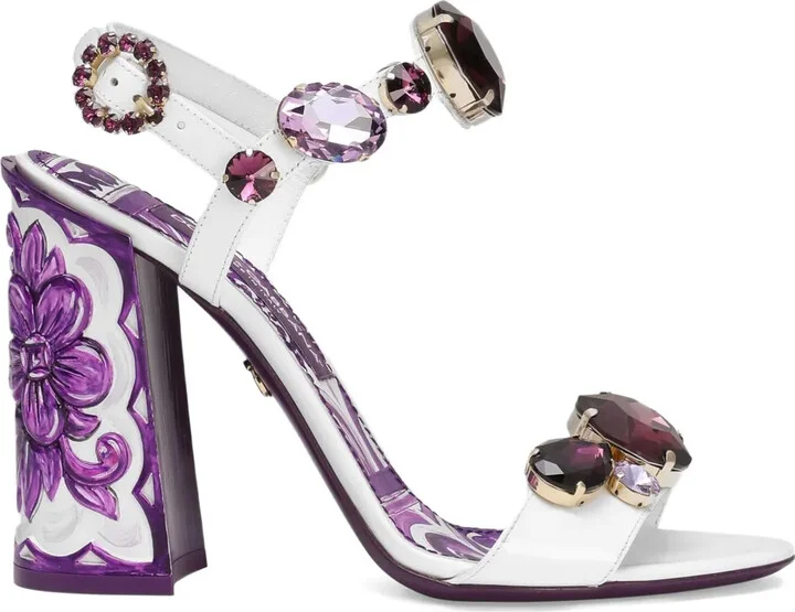 Rhinestone-Embellished Sandals