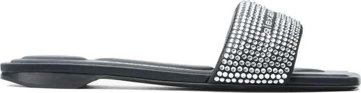 Rhinestone-Embellished Sandals