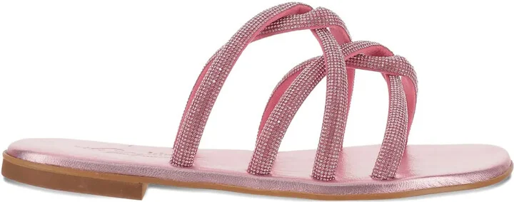 Rhinestone-Embellished Sandals