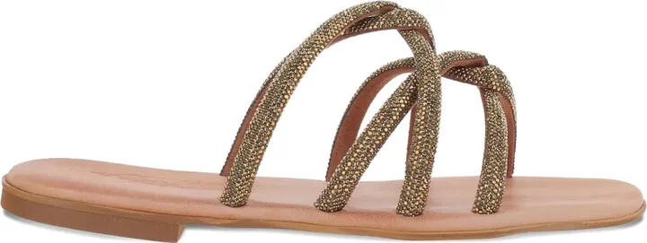 Rhinestone-Embellished Sandals