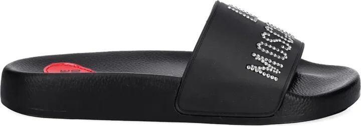 Rhinestone-Embellished Slides