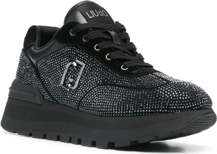 Rhinestone-Embellished Sneakers - Image 2