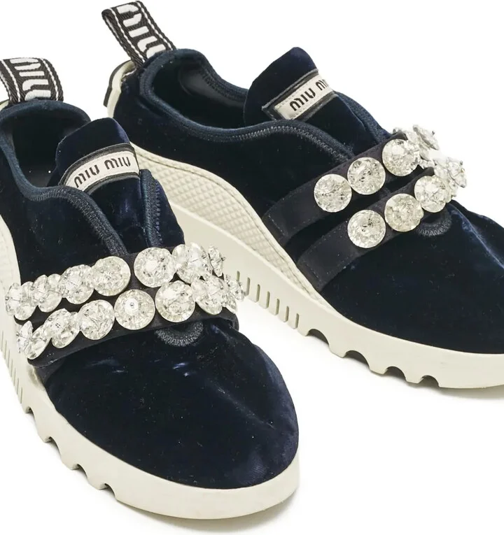 Rhinestone-Embellished Sneakers - Image 2