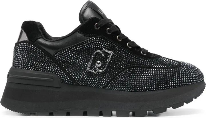 Rhinestone-Embellished Sneakers