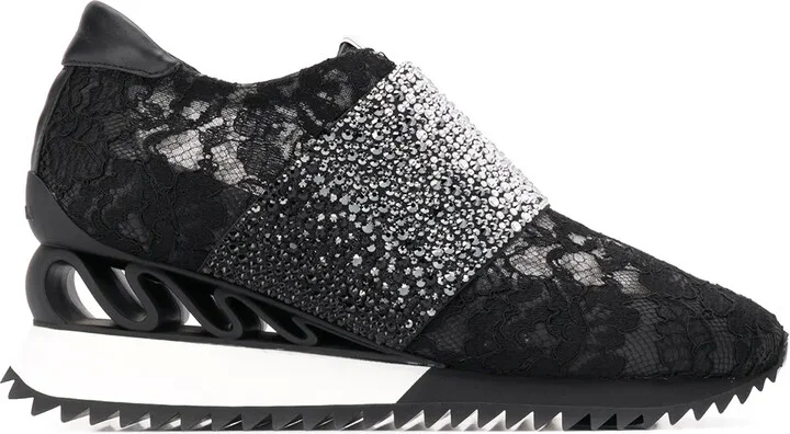 Rhinestone Embellished Sneakers