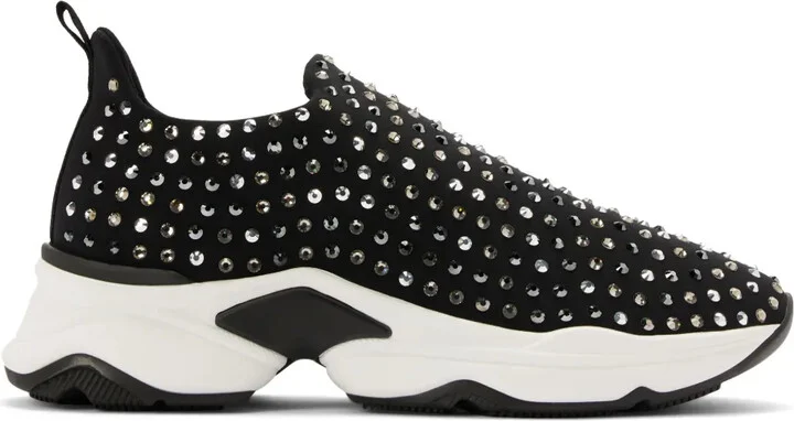 Rhinestone-Embellished Trainers