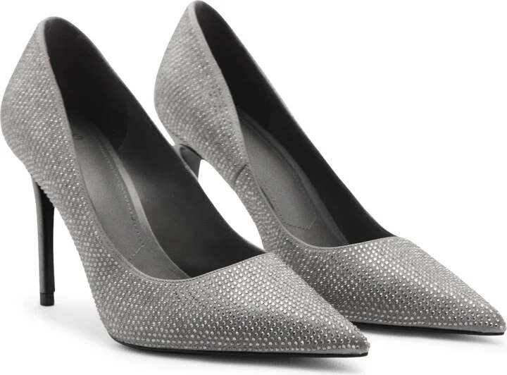 Rhinestone Heel Pump